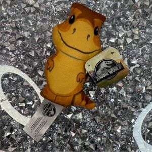 Jurassic World Yellow & Brown Dino Plush trex mini plush toy